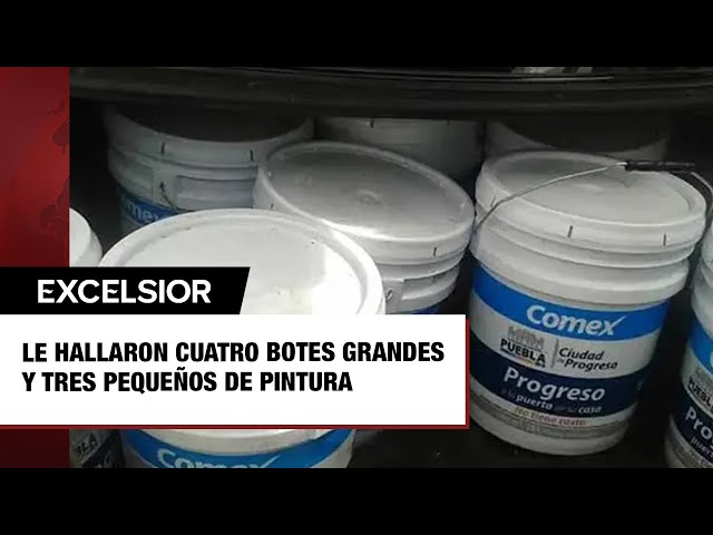 Detienen a hombre que dañó local comercial y robó varios botes de pintura en Coyoacán