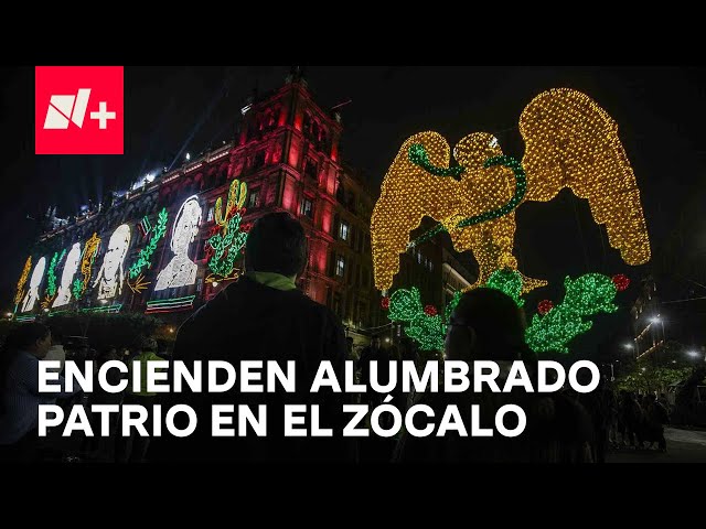 Inauguran alumbrado de las fiestas patrias en el Zócalo de CDMX - En Punto