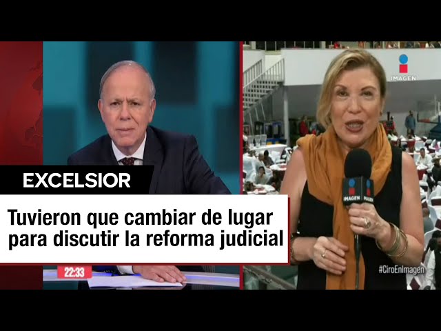 ⁣Diputados federales debaten Reforma Judicial en sede alternativa ante protestas