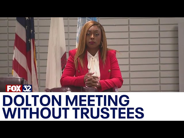 ⁣Dolton Mayor Tiffany Henyard holds meeting without trustees