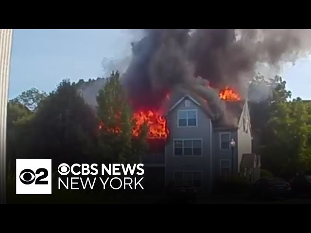 ⁣7 families displaced in Nanuet, N.Y. apartment building fire