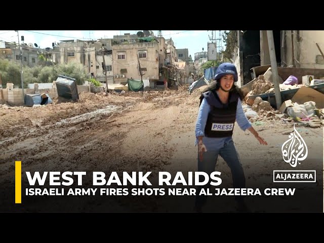 ⁣Israeli assault on occupied West Bank: Army fires shots near Al Jazeera crew