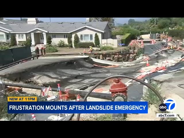 ⁣Rancho Palos Verdes residents voice frustration amid landslide crisis