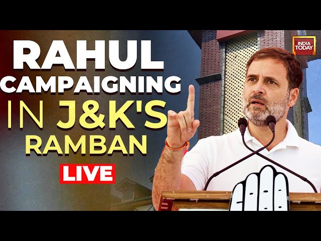 ⁣Rahul Gandhi Speech LIVE: Rahul Gandhi Rally In Jammu & Kashmir Live | Rahul Gandhi In Ramban