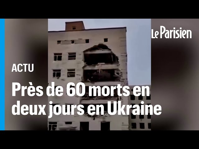 ⁣Guerre en Ukraine : Poltava, l'une des attaques les plus meurtrières depuis le début du conflit