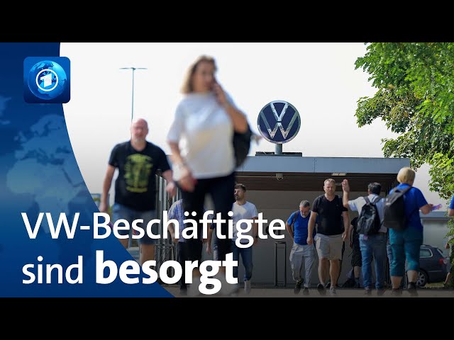 ⁣Sorge wegen Sparplänen: Betriebsversammlung bei VW