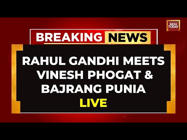 ⁣Rahul Gandhi Meets Vinesh Phogat & Bajrang Punia | Vinesh Phogat To Join Congress? | India Today