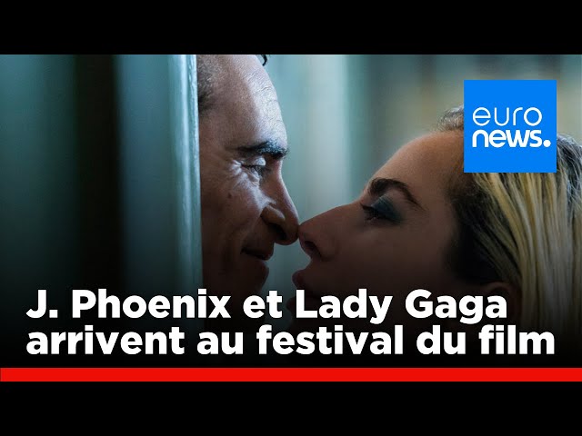 ⁣Lady Gaga et Joaquin Phoenix arrivent au festival du film de Venise | euronews 