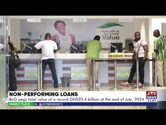 ⁣Non-Performing Loans: Bog pegs total value at a record Ghc20.4 billion at the end of July 2024