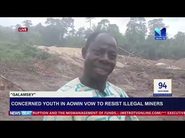 Concerned Youth In Aowin Vow To Resist Illegal Mining