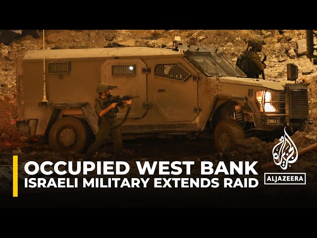 ⁣Occupied West Bank raids: Israeli military continues assault on several cities