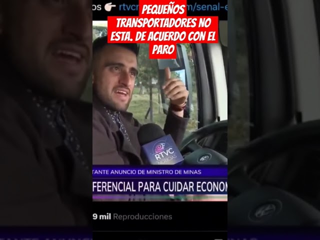 ⁣PEQUEÑOS TRANSPORTADORES NO ESTA DE ACUERDO CON EL PARO