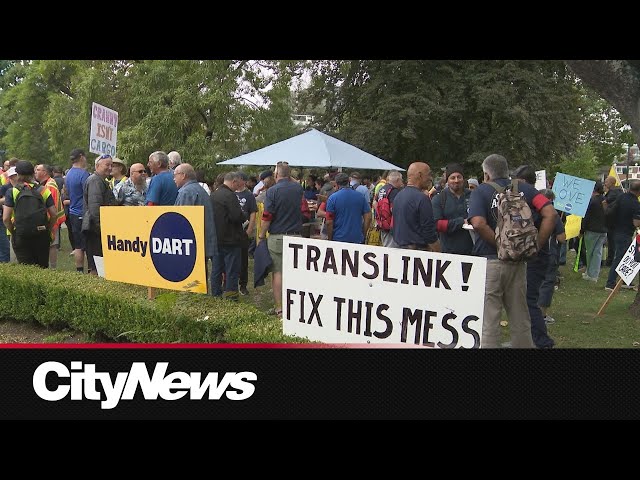 ⁣Metro Vancouver HandyDART workers being strike action