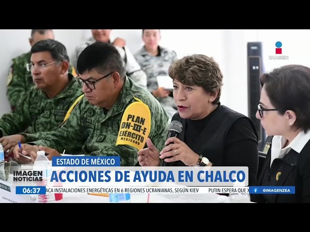 ⁣Continúan las acciones de ayuda para los habitantes de Chalco