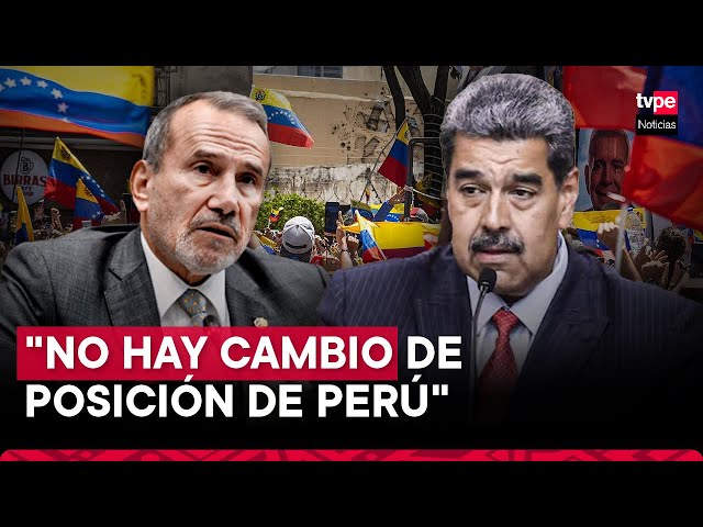 Nuevo canciller Elmer Schialer: "No hay cambio de posición de Perú sobre situación de Venezuela