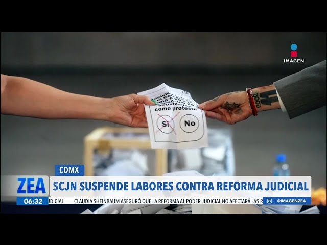 ⁣La Suprema Corte de Justicia se une a paro contra reforma judicial | Noticias con Francisco Zea