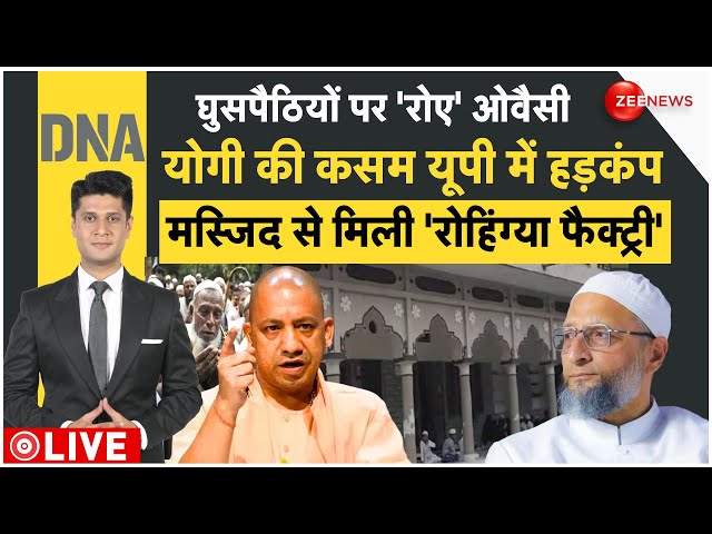 ⁣DNA LIVE : घुसपैठियों पर 'रोए' ओवैसी, योगी की ऐलान से पूरी यूपी में हड़कंप!| CM Yogi | Owai