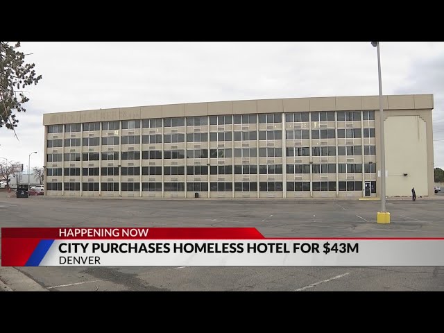 ⁣City of Denver officially buys former DoubleTree shelter building