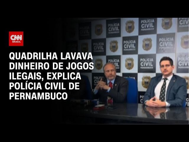 Quadrilha lavava dinheiro de jogos ilegais, explica Polícia Civil de Pernambuco | LIVE CNN