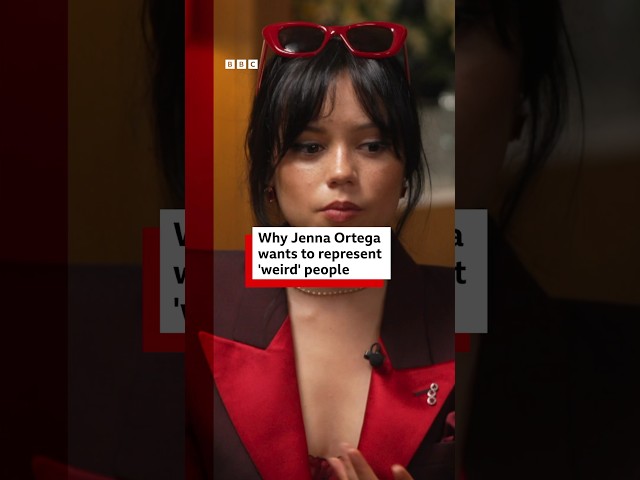 ⁣Jenna Ortega says she's excited to play 'weird' characters. #JennaOrtega #Beetlejuice