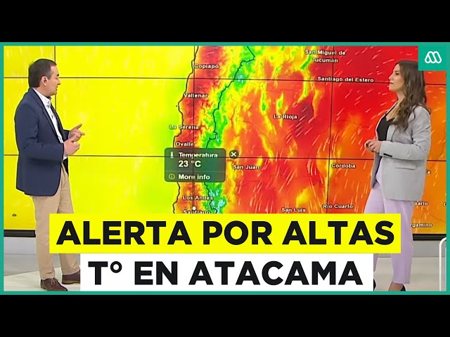 Aviso meteorológico por altas temperaturas en Atacama