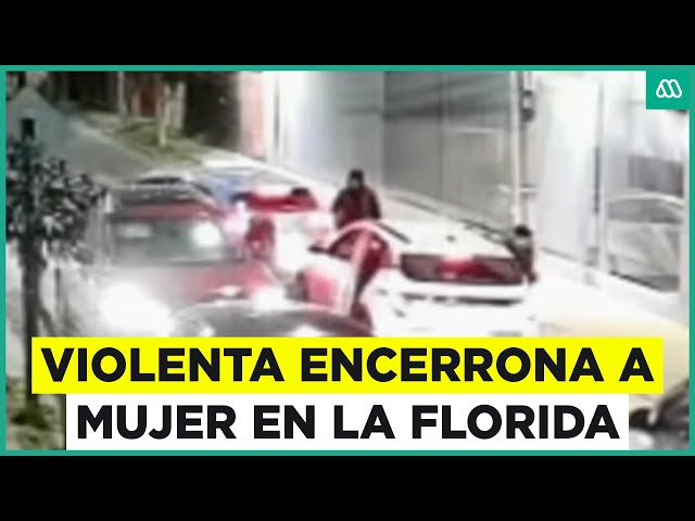 ⁣Video muestra violenta encerrona a mujer en La Florida