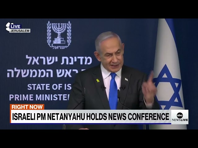 ⁣Benjamin Netanyahu speaks on hostage negotiations