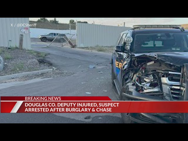 ⁣Suspect arrested after alleged burglary, police chase in Douglas County