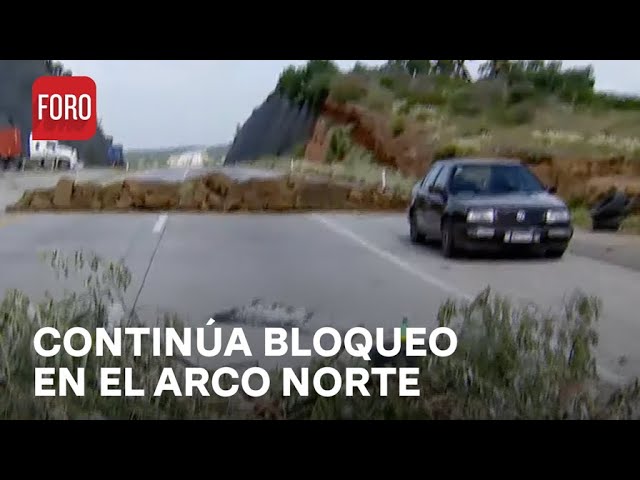 ⁣Bloqueo en Arco Norte: Campesinos colocan piedras - Expreso de la Mañana