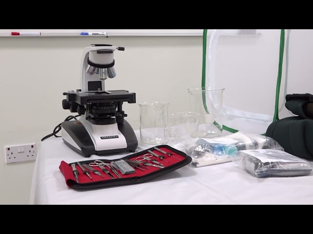 ⁣Handover of equipment for entomology lab