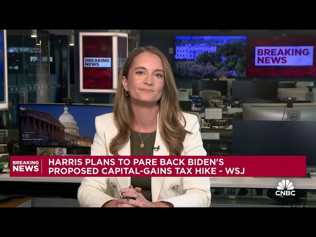 ⁣Harris reportedly plans to scale back Biden's proposed capital-gains tax hike