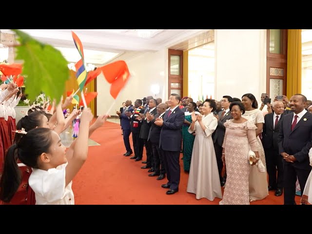 ⁣Chinese children perform 'Waka Waka' to welcome international guests at FOCAC summit