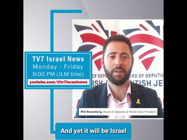 TV7 News sync Phil Rosenberg, Board of Deputies of British Jews President