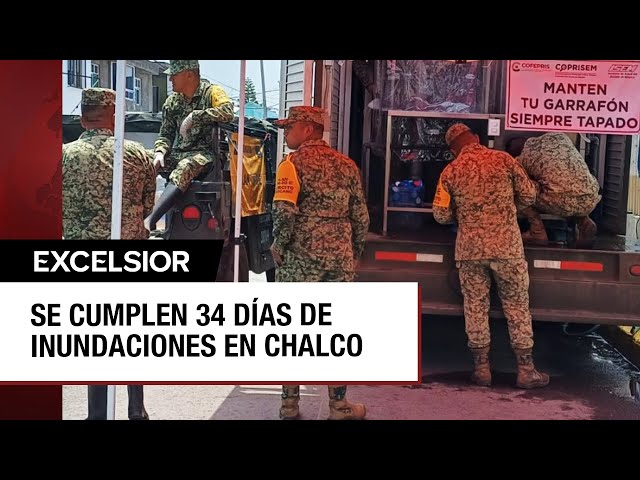 Brindan ayuda y alimentos a damnificados de Chalco por inundaciones