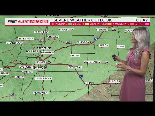 ⁣Chance For Severe Storms In Colorado