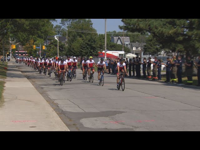 ⁣Riding to honour 154 fallen firefighters