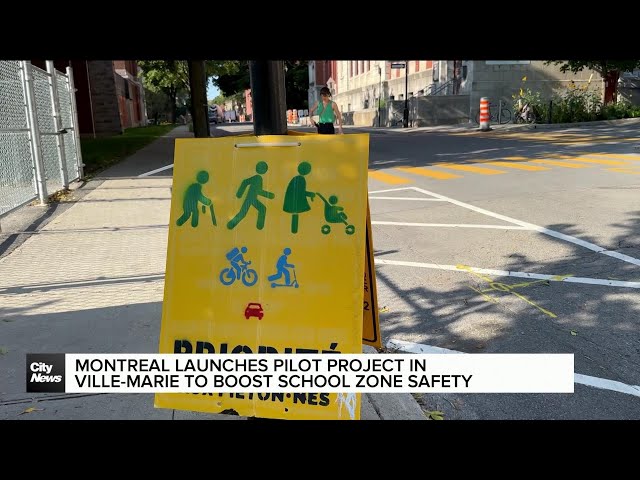 ⁣Montreal launches pilot project to boost school zone safety