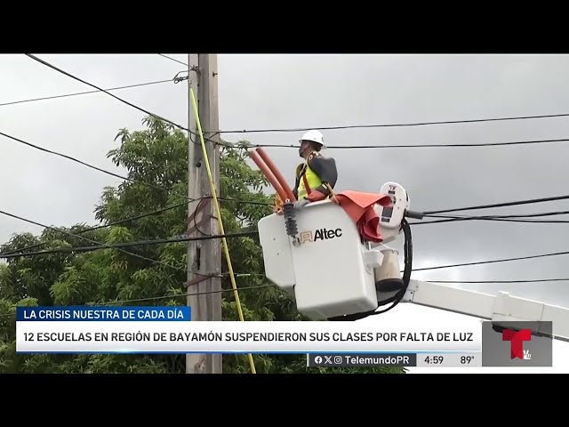 ⁣Bajo advertencia de calor y miles de personas sin servicio de energía eléctrica