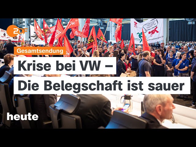 ⁣heute 19:00 Uhr vom 04.09.2024: Sparkurs bei Volkswagen, Luftverteidigung für Deutschland