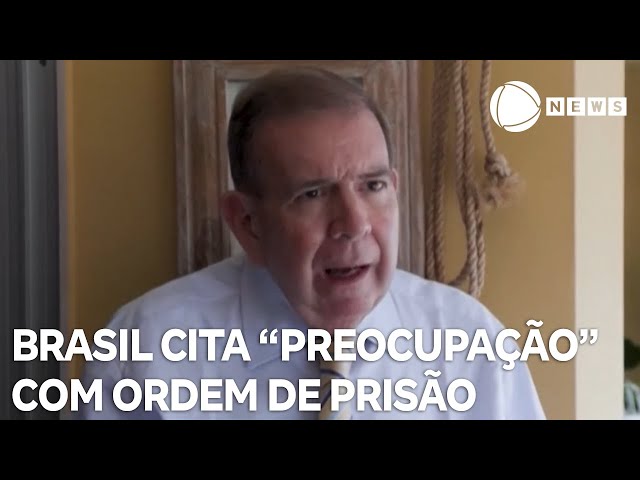 ⁣Brasil cita "profunda preocupação" com ordem de prisão a González