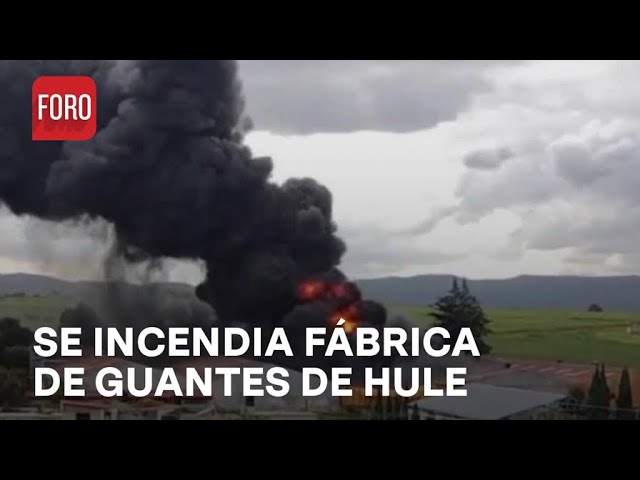 Alerta por incendio en fábrica de guantes de hule en Tlaxcala - Las Noticias