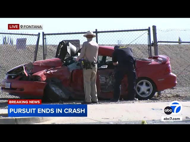 ⁣Innocent driver struck, killed during chase in Fontana, CHP says