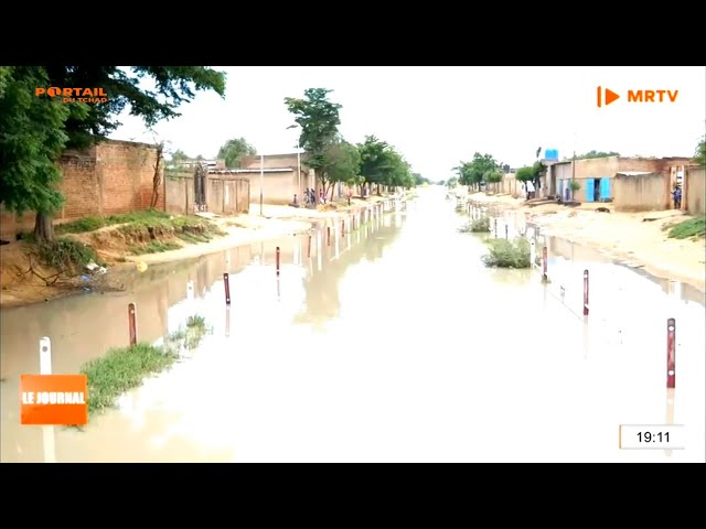 ⁣INONDATIONS - La Mairie de la ville de N'Djamena inspecte quelques quartiers