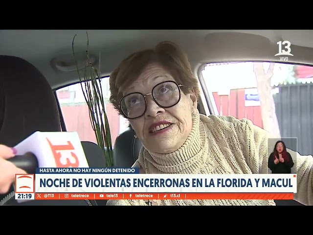 No hay detenidos: noche de violentas encerronas en La Florida y Macul