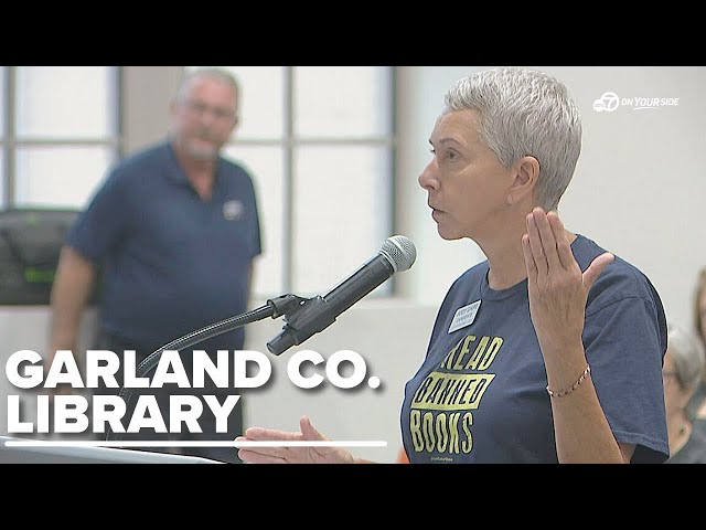 ⁣Community rallies to support Garland County Library at heated public hearing