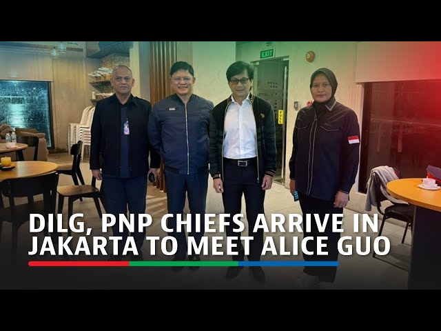 ⁣DILG, PNP chiefs arrive in Jakarta to meet Alice Guo