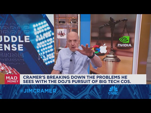 ⁣Cramer gives his take on the DOJ vs Big Tech