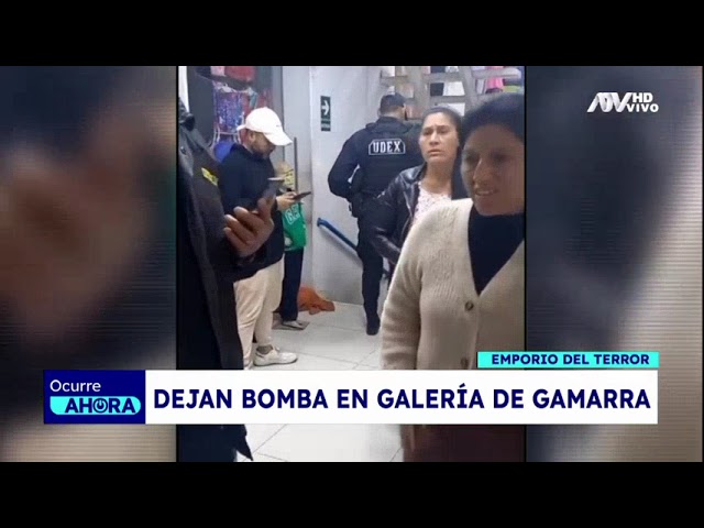 ¡Terror en Gamarra! Desconocido deja una bomba al interior de una galería comercial