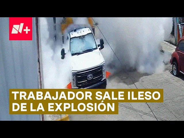 Ocurre explosión en camioneta que transporta gas - N+