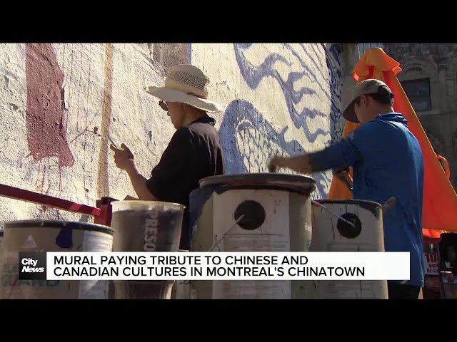 ⁣New mural paying tribute to Montreal's Chinatown on the way